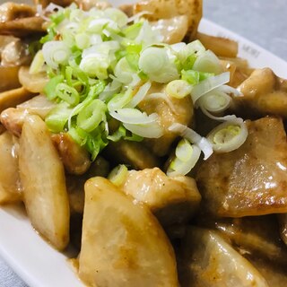 簡単！鶏胸肉と大根のオイマヨ炒め♫